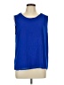 Pleione Blue Sleeveless Blouse Size L - photo 1