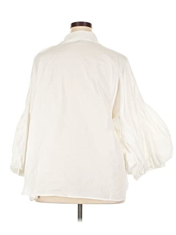 Ashley Stewart 3/4 Sleeve Button-Down Shirt (view 2)