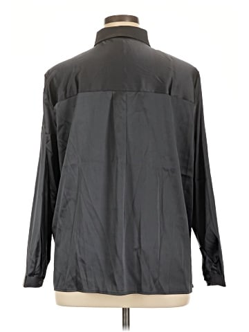 Eileen Fisher Long Sleeve Silk Top (view 2)