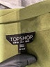 Topshop 100% Polyester Solid Green Long Sleeve Blouse Size 2 - photo 7