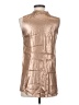 Brunello Cucinelli 100% Silk Metallic Gold Blouse Size S - photo 2