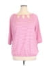 Faded Glory Pink 3/4 Sleeve Top Size 1X - photo 1
