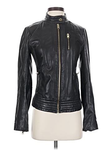 MICHAEL Michael Kors Leather Jacket (view 1)