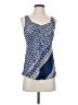 Nic + Zoe 100% Silk Blue Sleeveless Top Size P (petite) - photo 1