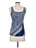 Nic + Zoe 100% Silk Blue Sleeveless Top Size P (petite) - photo 2