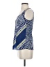 Nic + Zoe 100% Silk Blue Sleeveless Top Size P (petite) - photo 5