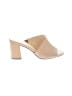 Adrienne Vittadini 100% Leather Tan Heels Size 6 - photo 1
