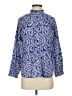 Madison 100% Cotton Paisley Blue 3/4 Sleeve Blouse Size S - photo 1