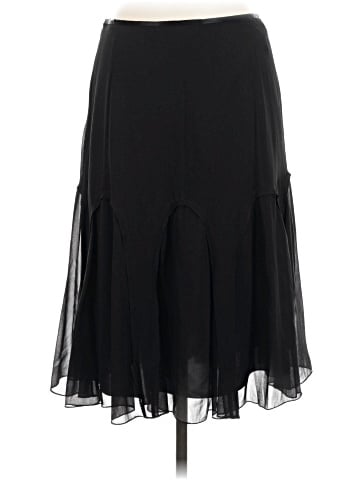 Linda Allard Ellen Tracy Silk Skirt (view 2)