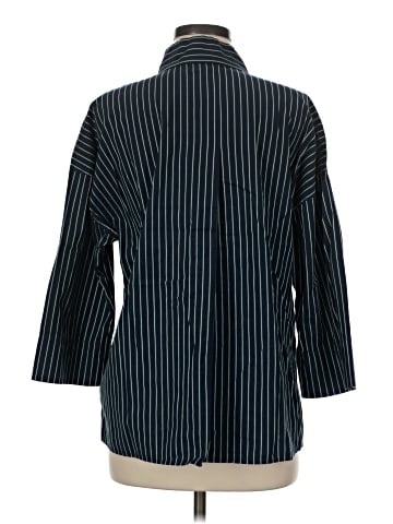 Lafayette 148 New York 3/4 Sleeve Button-Down Shirt (view 2)