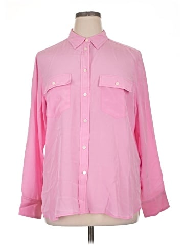 J.Crew Long Sleeve Silk Top (view 1)