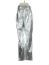 Abercrombie & Fitch 100% Polyester Metallic Silver Jeggings Size 27 waist - photo 2