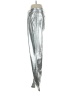 Abercrombie & Fitch 100% Polyester Metallic Silver Jeggings Size 27 waist - photo 5