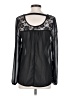 rue21 100% Polyester Black Long Sleeve Blouse Size S - photo 2