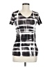 Nike Plaid Silver Short Sleeve T-Shirt Size M - photo 1