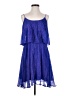 Halston Heritage Blue Cocktail Dress Size 0 - photo 1
