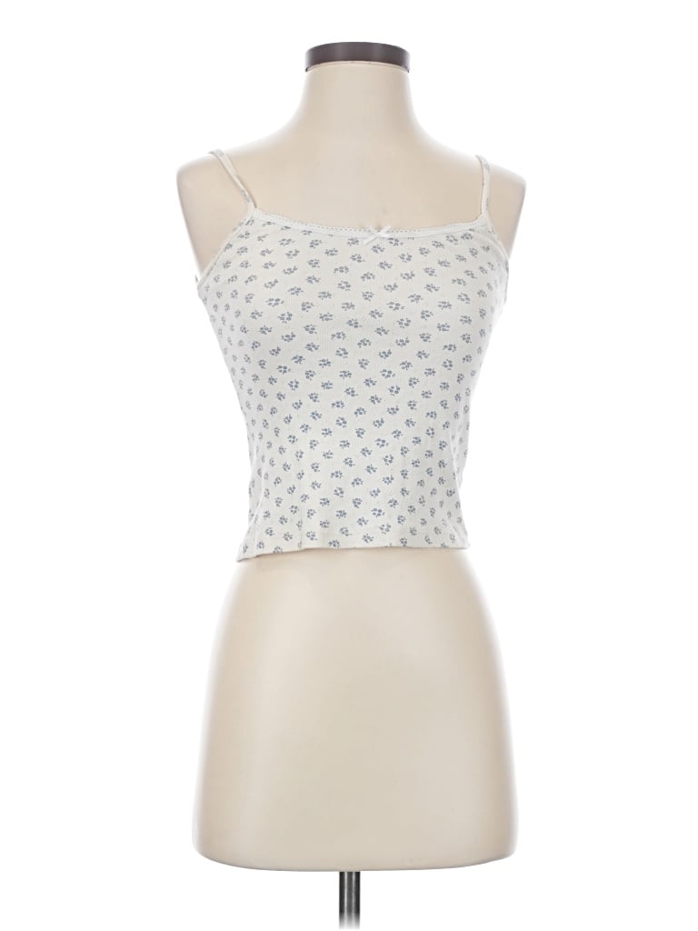 Pre-owned John Galt Tube Top Silver Strapless Neckline Tops