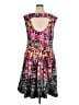 Melonie Print Pink Cocktail Dress Size 16 - photo 2