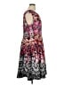 Melonie Print Pink Cocktail Dress Size 16 - photo 4