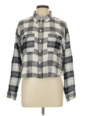American Eagle Outfitters Long Sleeve Button-Down Shirt (view 1)