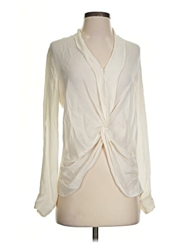 L'Agence Long Sleeve Silk Top (view 1)
