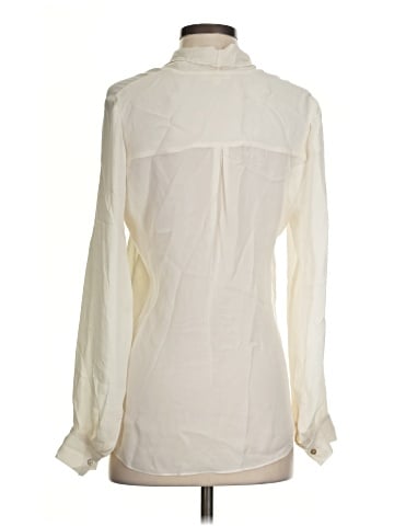 L'Agence Long Sleeve Silk Top (view 2)