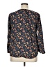 Old Navy 100% Rayon Floral Blue 3/4 Sleeve Blouse Size XL - photo 2