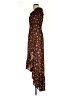 Mi ami 100% Polyester Paisley Brown Casual Dress Size S - photo 5