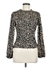 Jules & Leopold Animal Print Ivory Long Sleeve Blouse Size M - photo 1