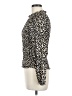 Jules & Leopold Animal Print Ivory Long Sleeve Blouse Size M - photo 5