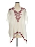 Soma Ivory Short Sleeve Blouse Size XL - photo 1