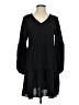 Unbranded Solid Black Casual Dress Size S - photo 1