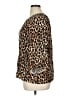 Vivilli Animal Print Brown 3/4 Sleeve Blouse Size XL - photo 5