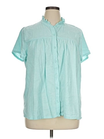 Crown & Ivy Short Sleeve Blouse (view 1)