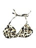 Vitamin A Animal Print Ivory Tan Swimsuit Top Size M - photo 1