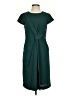 Ann Taylor 100% Polyester Solid Teal Casual Dress Size 2 - photo 1