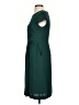 Ann Taylor 100% Polyester Solid Teal Casual Dress Size 2 - photo 5