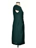 Ann Taylor 100% Polyester Solid Teal Casual Dress Size 2 - photo 4
