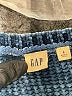 Gap 100% Polyester Metallic Blue Pullover Sweater Size S - photo 7