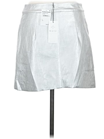 WAYF Faux Leather Skirt (view 2)