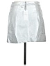 WAYF Metallic Silver Faux Leather Skirt Size M - photo 2