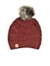 D&Y 100% Recycled Polyester Burgundy Beanie One size - photo 1