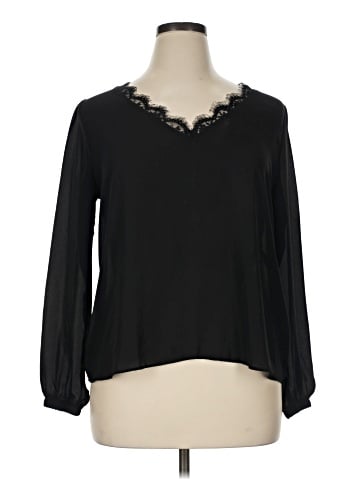 Melrose and Market Long Sleeve Blouse (view 1)