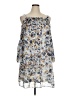 MSK Print Blue Casual Dress Size 14 - photo 1