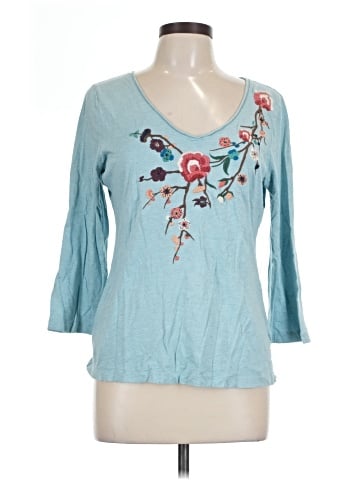 Garnet Hill 3/4 Sleeve T-Shirt (view 1)