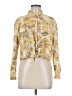 Zara Print Gold Long Sleeve Blouse Size M - photo 1