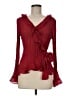 Sunny Leigh 100% Polyester Red Long Sleeve Blouse Size M - photo 1