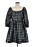 Moon River 100% Polyester Houndstooth Black Cocktail Dress Size M - photo 1