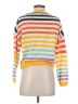 Zesica 100% Acrylic Stripes Yellow Pullover Sweater Size S - photo 2