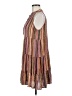 Easel Print Brown Casual Dress Size M - photo 5